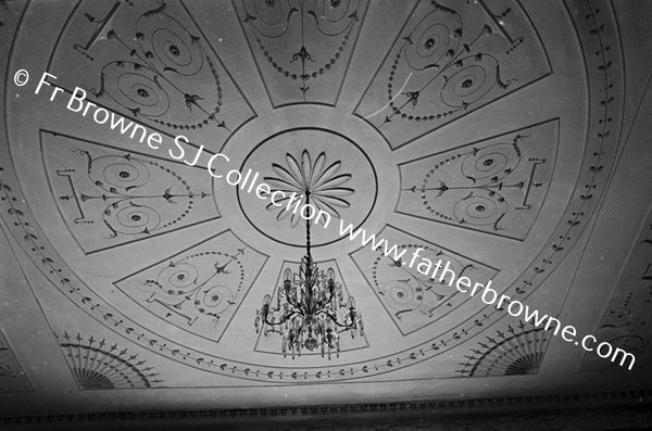 GLIN CASTLE  STAIRCASE HALL CEILING